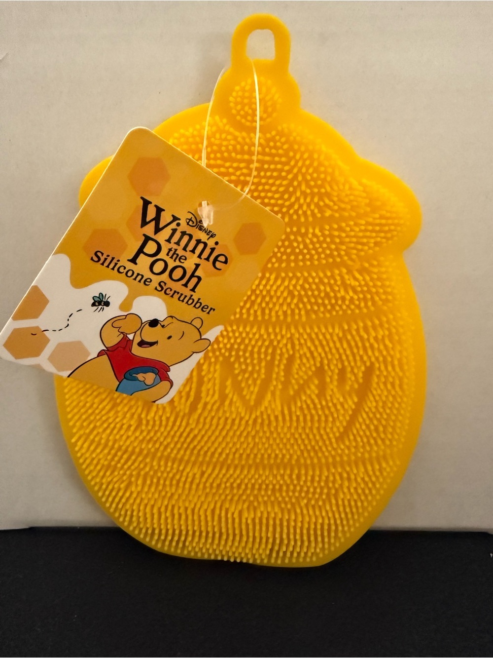 Disney Yellow Winnie the Pooh Silicone Body Scrubber